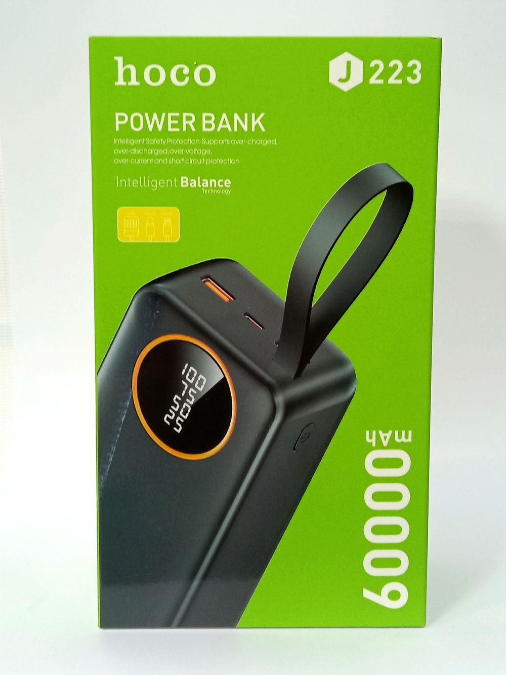 Повербанк (PowerBank) 60000mAh с индикацией заряда Hoco J223