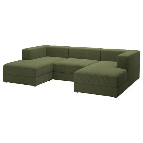 Диван П-образный - IKEA JÄTTEBO/JATTEBO, 71x160x285см, зеленый, ЙЕТТЕБО ИКЕА