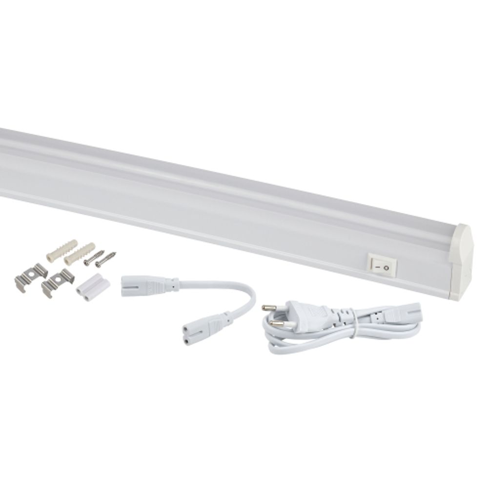 Линейный светодиодный светильник ЭРА LLED-01-04W-4000-W 4Вт 4000K L314мм с выключателем