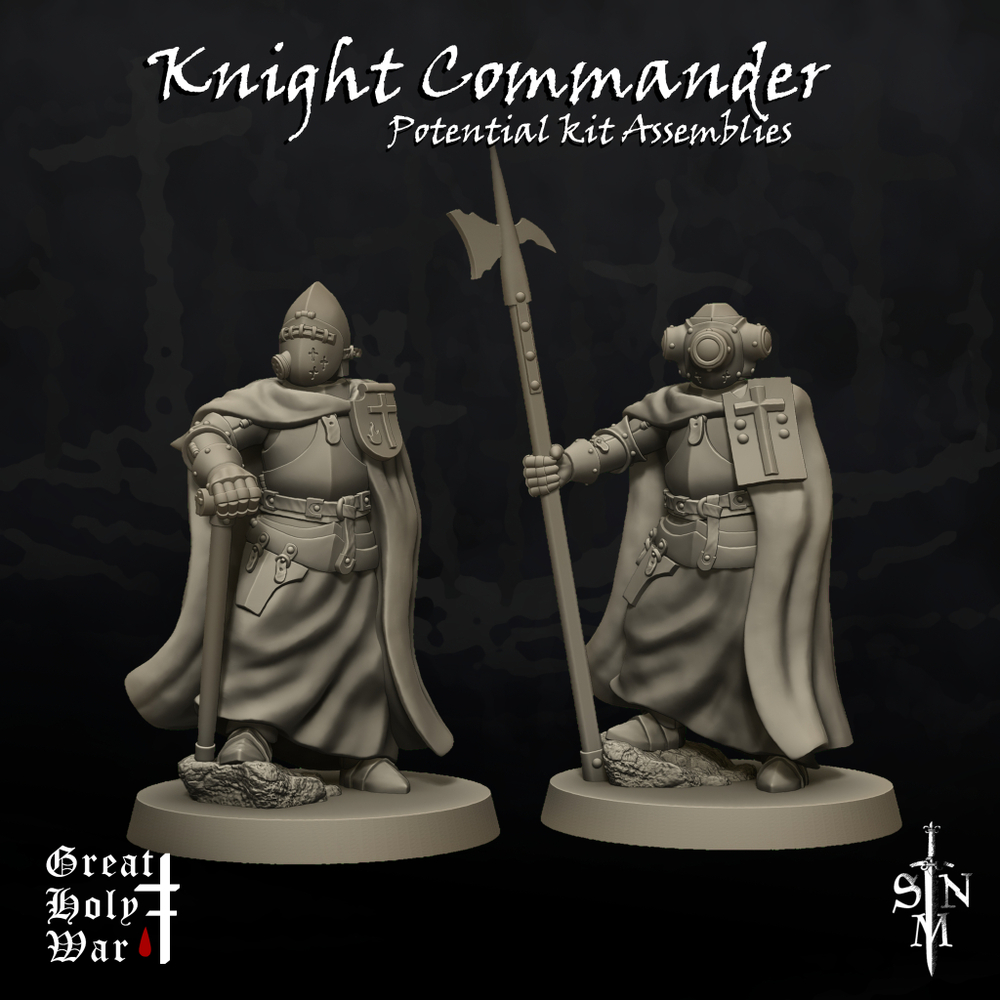 Миниатюра Trench Crusade Great Holy War Knight Commander