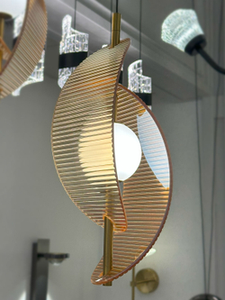 Подвесной светильник MD24030035-1A brass/amber