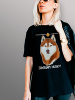 Футболка сибирский хаски