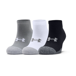 Носки теннисные Under Armour Heatgear Low Cut Sports Socks 3 Pack - Grey, White