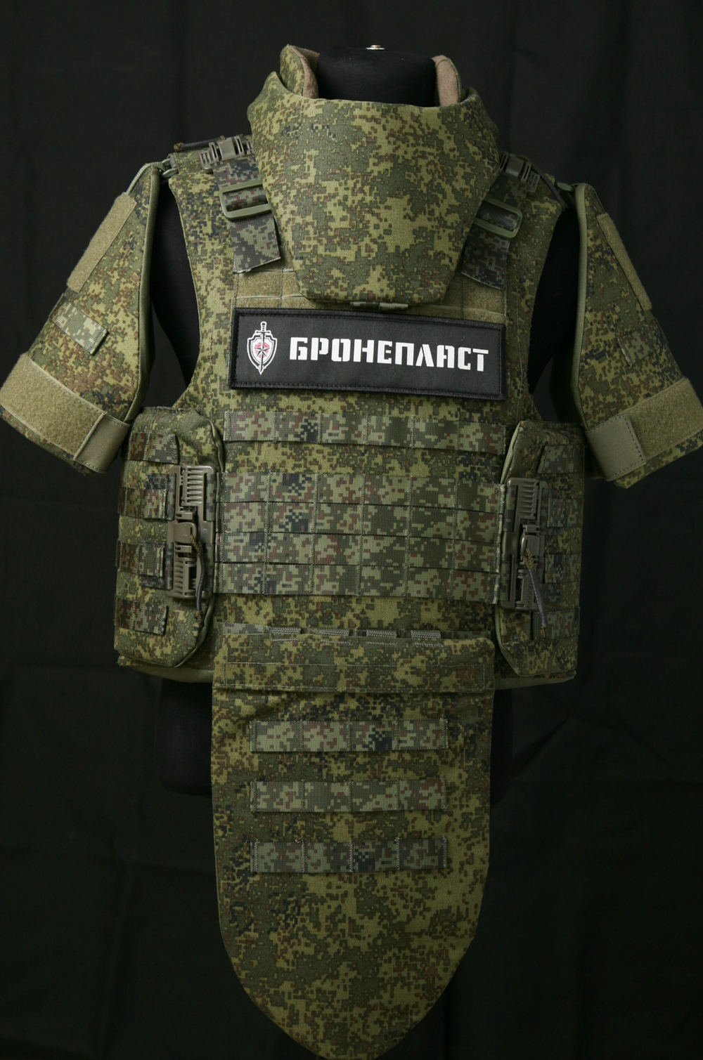 Жилет МСЗ2 + напашник, плечи + защитные вставки СВМПЭ Бр1, С2