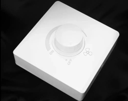 Регулятор скорости вентилятора двигателя диммер для ламп 220В - 240В 15Вт - 400Вт 16 А, Накладной монтаж, белый цвет