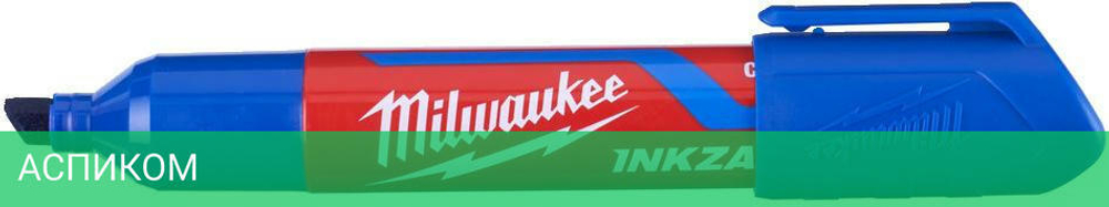 Маркер строительный Milwaukee Inkzall L цена за 1шт синий (4932471557)