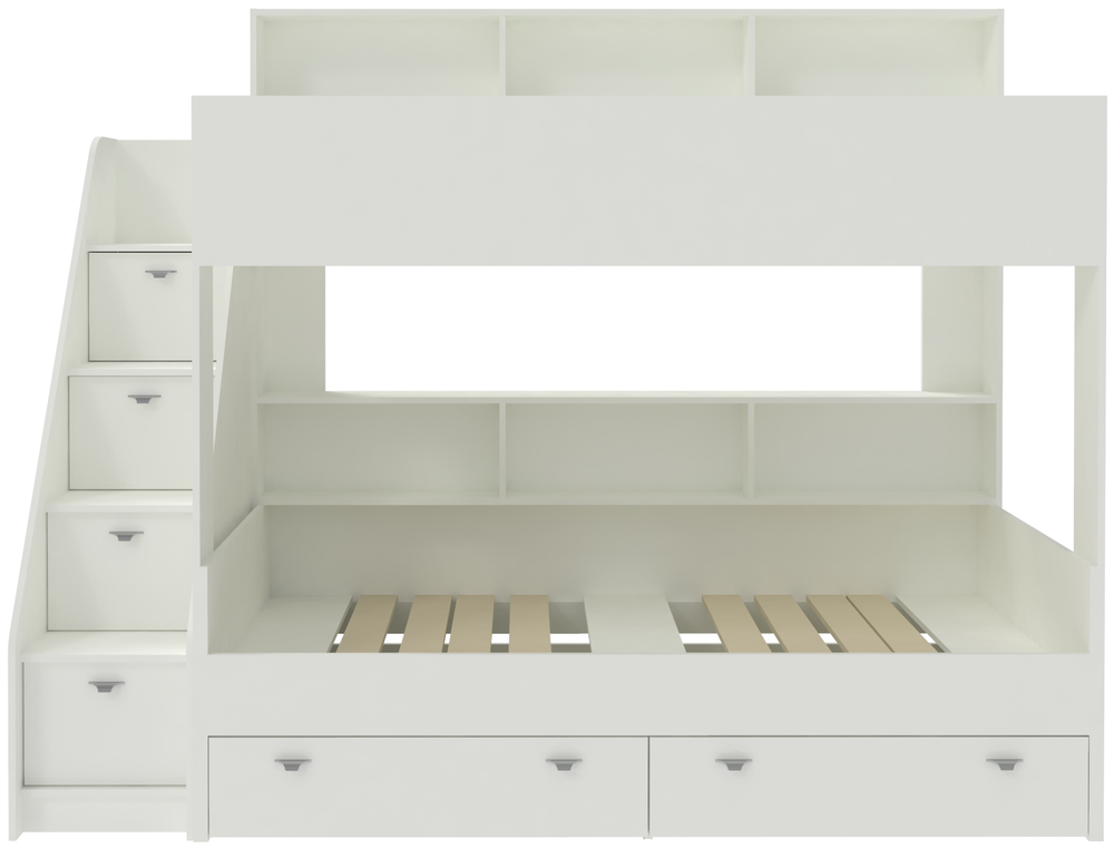 Двухъярусная кровать КарИВи Голден Кидс 10 Белый  Белый