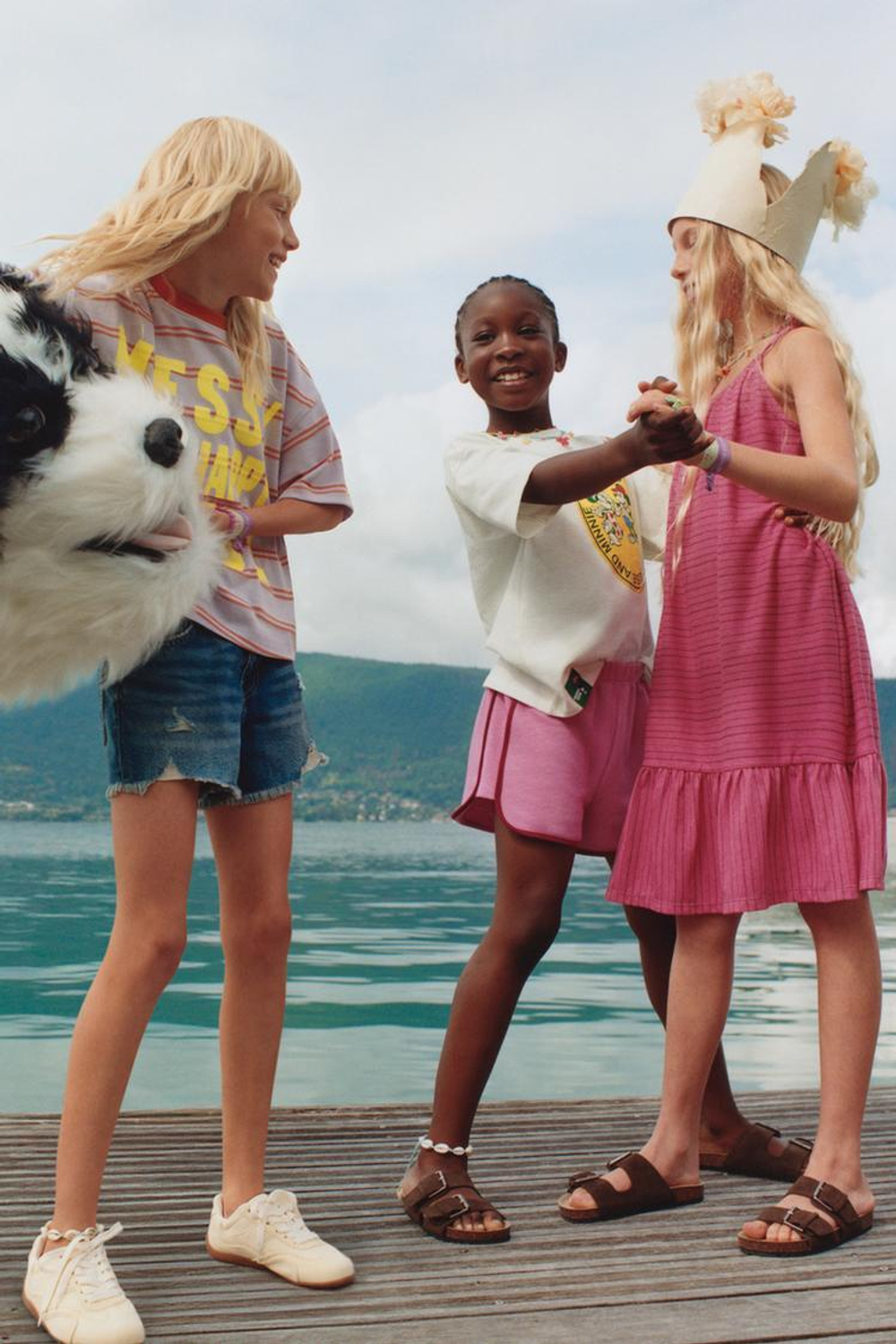 ZARA КОМБИНИРОВАННЫЕ БЕРМУДЫ, РОЗОВЫЙ