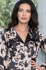 Рубашка халат на пуговицах Mia-Amore VERSACHI GOLD Версаче Голд 9937