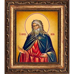 Авраам праведный праотец. Икона на холсте.