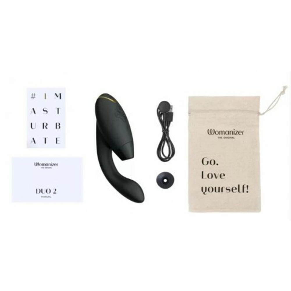 Бесконтактный клиторальный стимулятор Womanizer Duo 2 черный