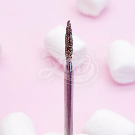 1543 Фреза алмазная пламя синяя (средняя зернистость) 2*10,5 мм