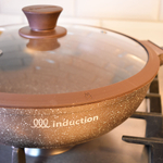 Сковорода 26см Венеция со съемной ручкой и стеклянной крышкой