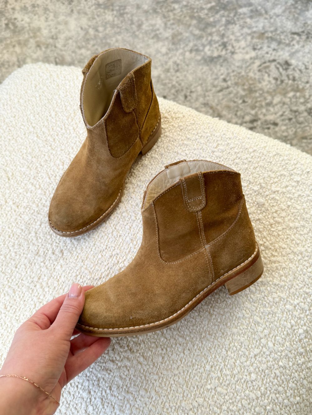 Замшевые ботинки Bonpoint, 28,5