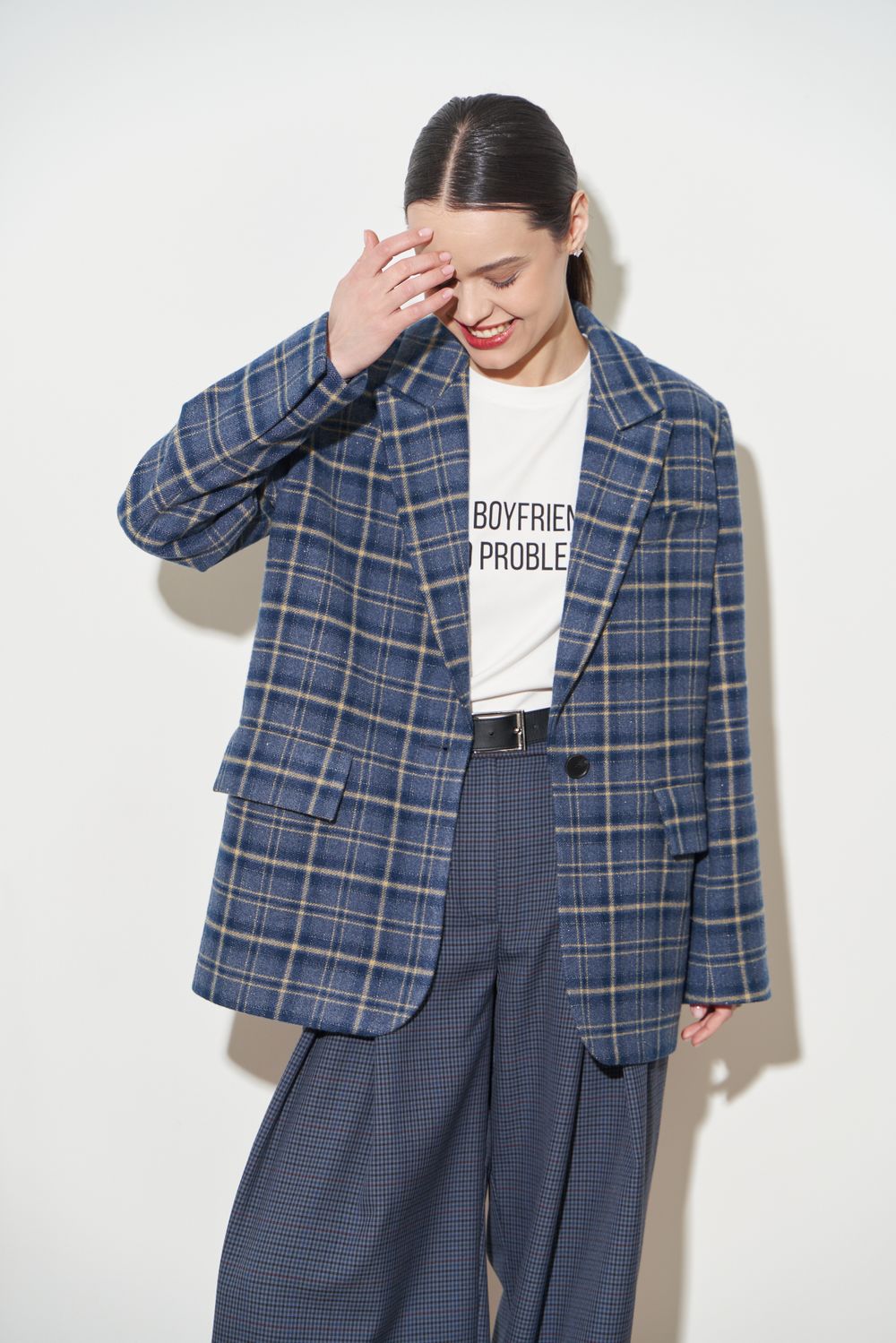 ПИДЖАК В КЛЕТКУ СИНИЙ|СВЕТЛО-ЖЕЛТЫЙ