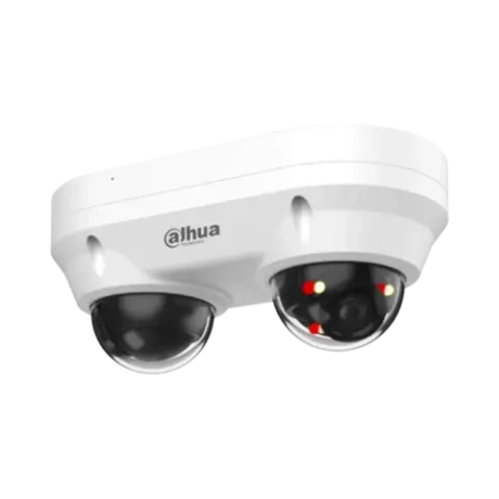 2х IP-камера видеонаблюдения уличная купольная с ИИ Dahua DH-IPC-HDBW2449FP-AS-E2-IL-0280B