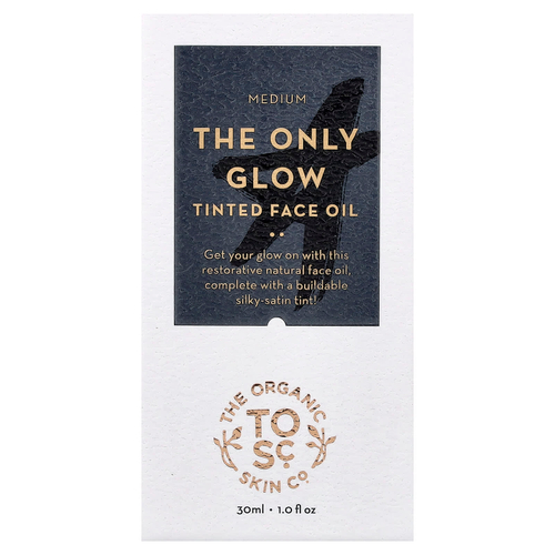 The Organic Skin Co., The Only Glow, масло для лица с тонирующим эффектом, для всех типов кожи, средний, 30 мл (1 жидк. унция)