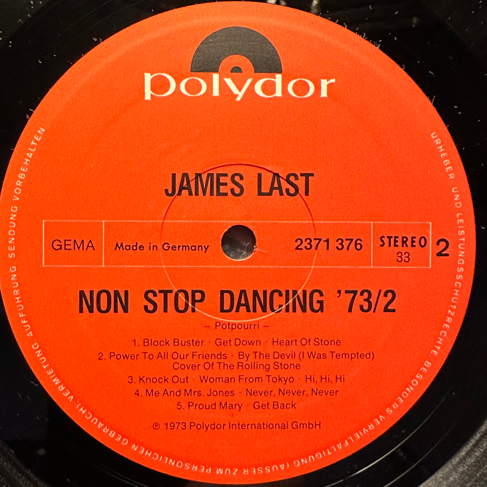 James Last ‎– Non Stop Dancing 1973/2 (Германия 1973г.)