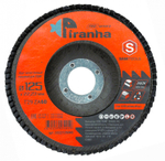Круг лепестковый торцевой КЛТ 125х22.2 Р60 по металлу и нержавеющей стали Samtools Piranha Pro