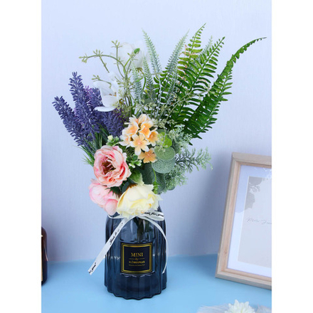 Ваза, 18x10 см, стекло, 2 дизайна, арт.07-2