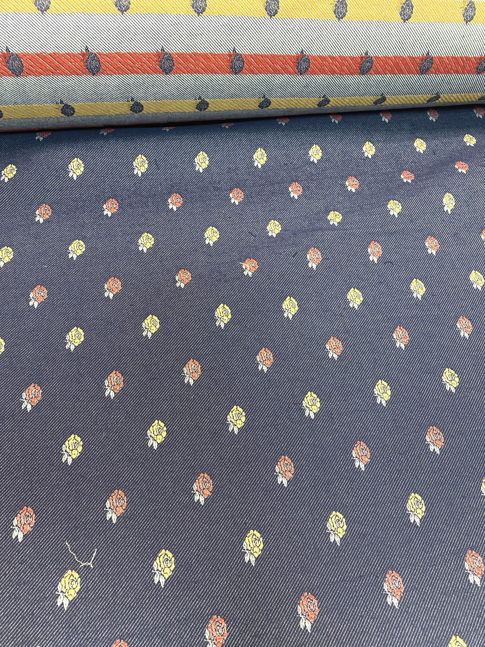 Ткань 100% хлопок-джинс (Италия) ш-140см цена за 0,5м