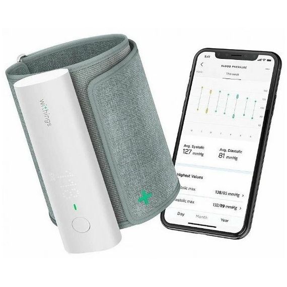 Тонометр Withings BPM Connect Wi-Fi Smart Blood Pressure Monitor (WPM05-ALL-INTER) серый