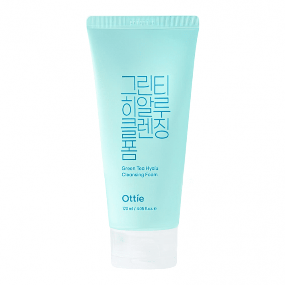 Ottie Green Tea Hyalu Cleansing Foam пенка для умывания с зеленым чаем