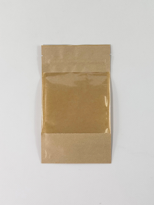 Крафт пакет дой-пак зип-лок 110*185 мм с окном 100мм