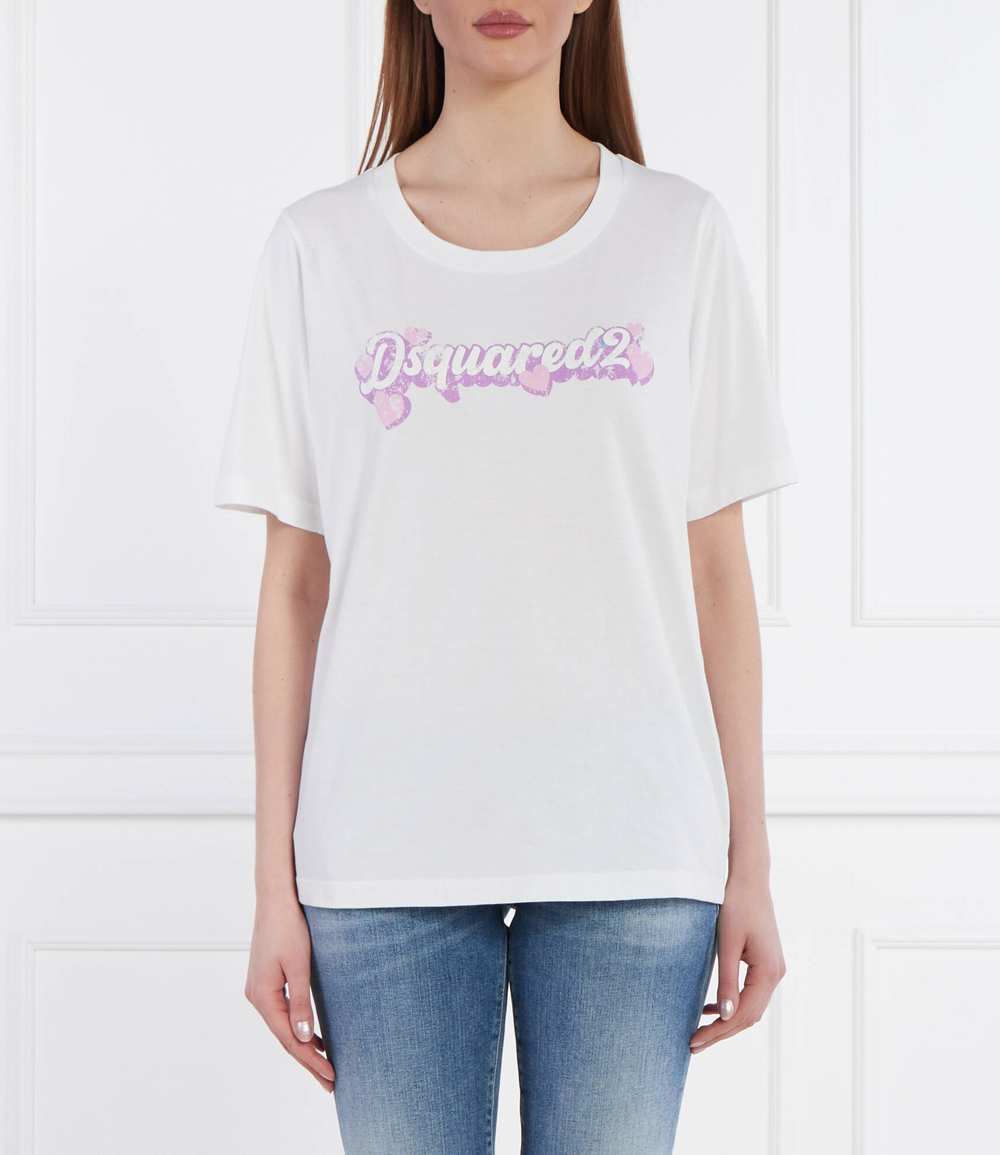 Футболка Easy Fit Dsquared2 - белый(S72GD0519 S24668)