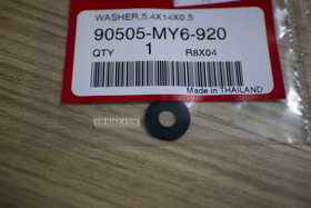 90505-MY6-920. WASHER, 5.4X14X0.5. Windscreen mount washer (plastic)