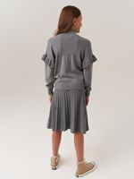 Юбка школьная для девочки AT883 серый