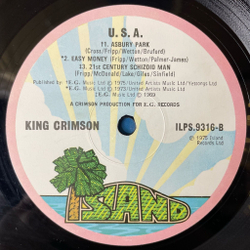 Винтажная виниловая пластинка LP King Crimson USA (UK 1975)