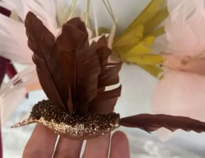 Украшение новогоднее «Колибри» 2,5*7*13 см, Шоколад