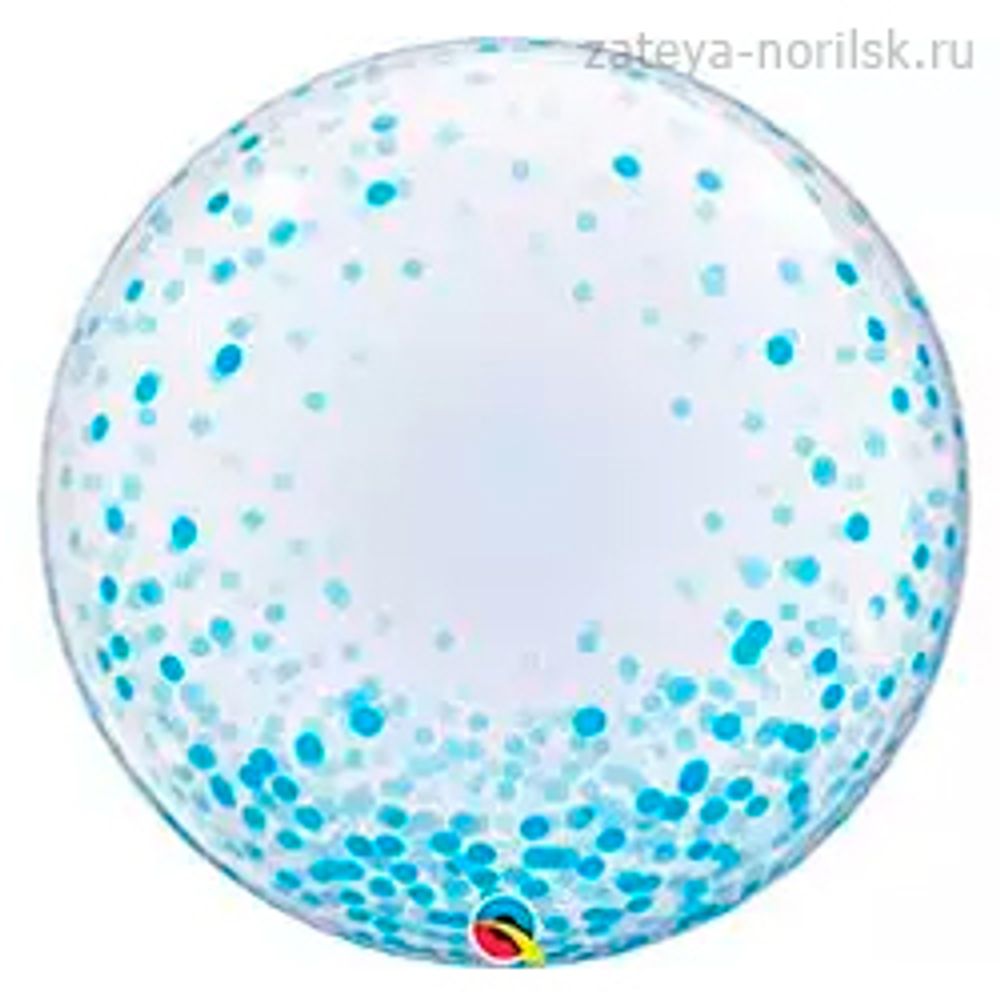 BUBBLE DECO Конфетти голубое