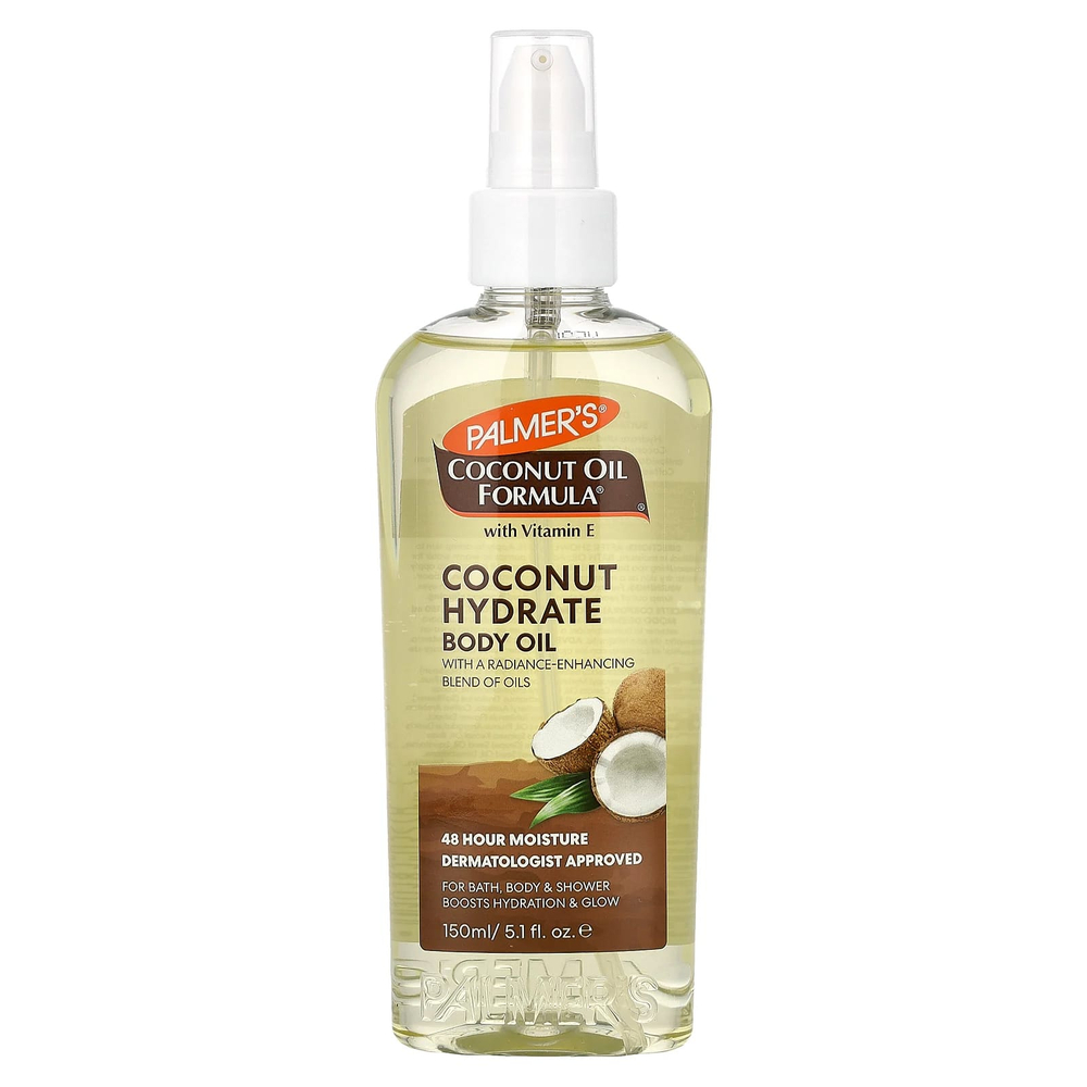 Palmer's, Coconut Oil Formula® с витамином E, кокосовое гидратное масло для тела, 150 мл (5,1 жидк. Унции)