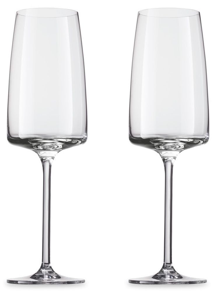 Zwiesel Glas Vivid Senses Набор бокалов для игристых вин Light and Fresh, объем 388 мл, 2 шт