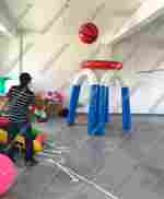 Надувная командная игра "Попади в корзину", 1,5*1,5*1,8 м