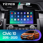 Teyes SPRO Plus 9" для Honda Civic 10 2015-2020