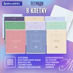 Тетради предметные, КОМПЛЕКТ 12 ПРЕДМЕТОВ, 48 л., рельефный картон, матовая ламинация, BRAUBERG "CLASSIC", 405180