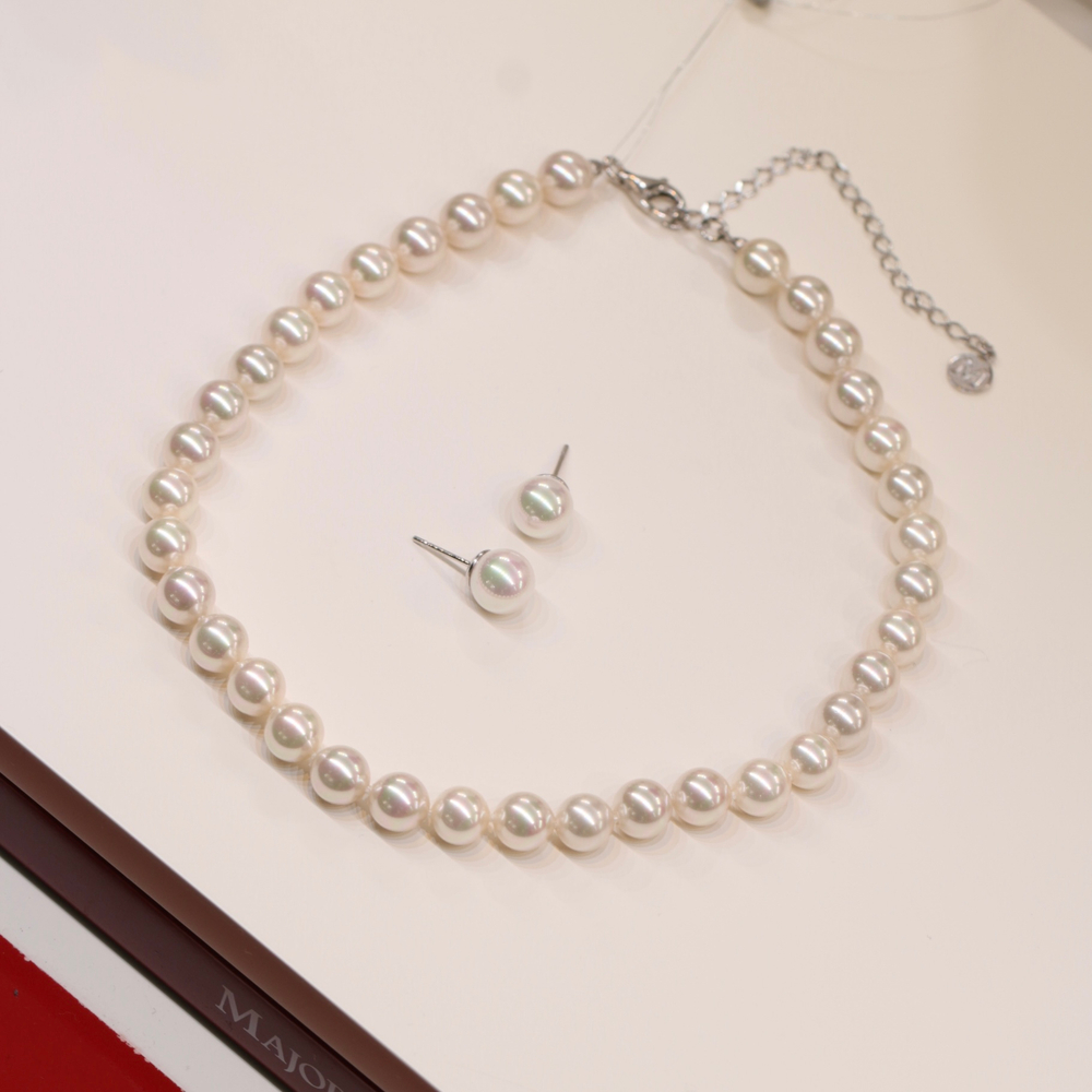 Подарочный комплект Majorica: серьги и колье Ballet