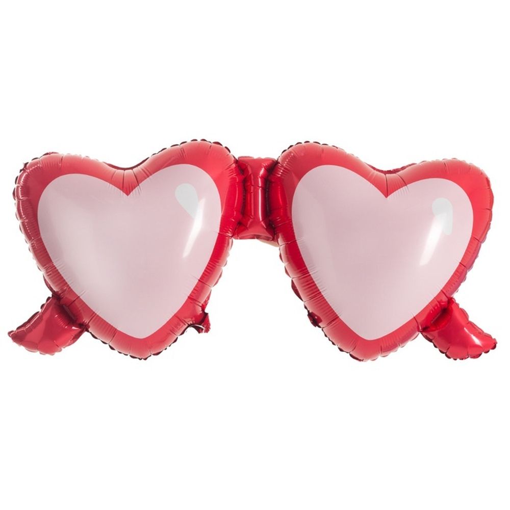 К Шар (43''/109 см) Сердце Солнечные очки (БГ-)