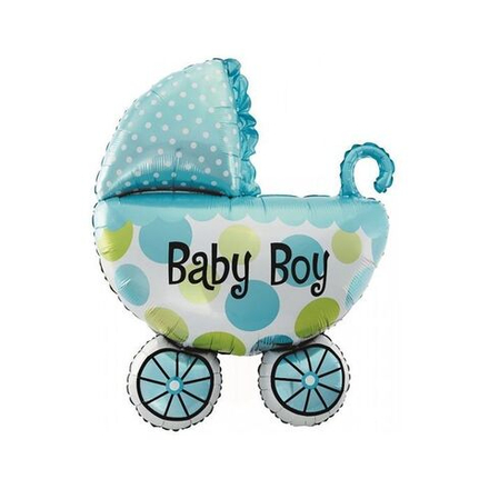 Шар фольгированный "Коляска" (мальчик)