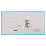 Папка-регистратор OfficeSpace, 50мм, бумвинил, с карманом на корешке, бирюзовая