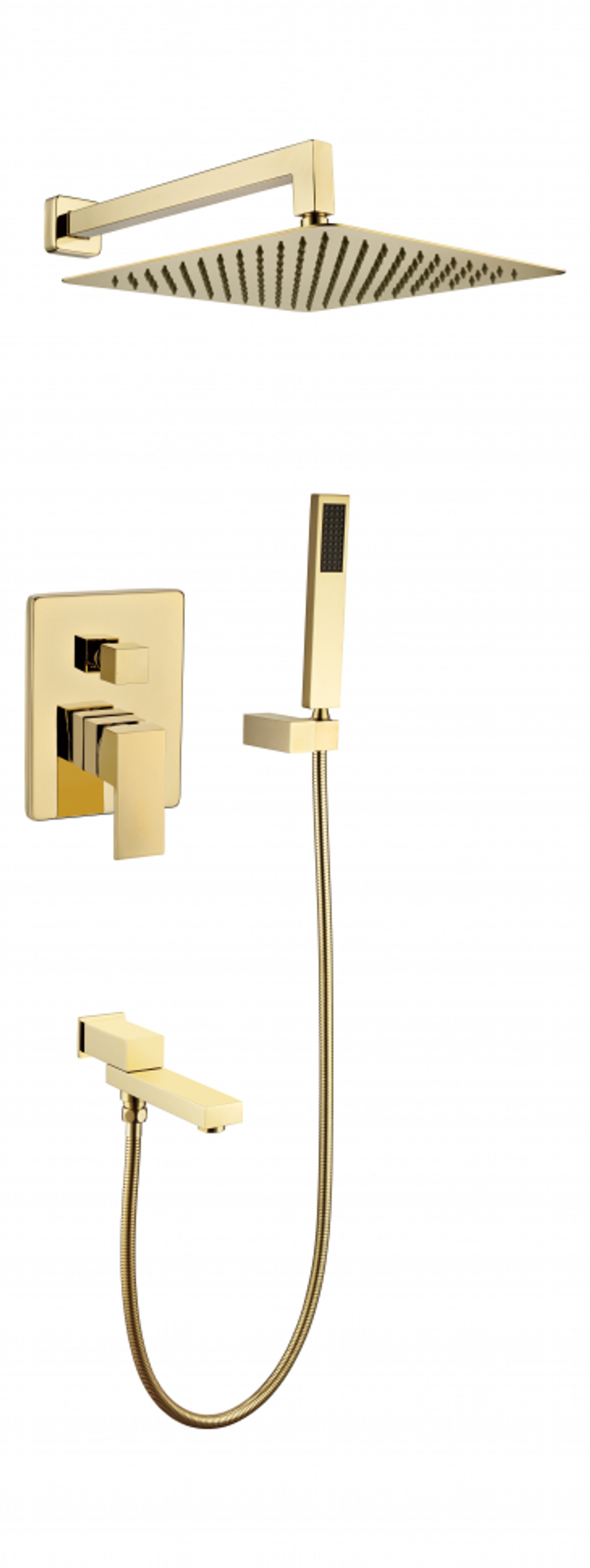 Душевая система скрытого монтажа Grocenberg GB5089GO-1 Золото