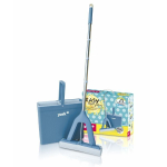 Набор для уборки "Изи" губчатая швабра и ведро прямоуг. 8л с отжимом, запасная насадка YORK