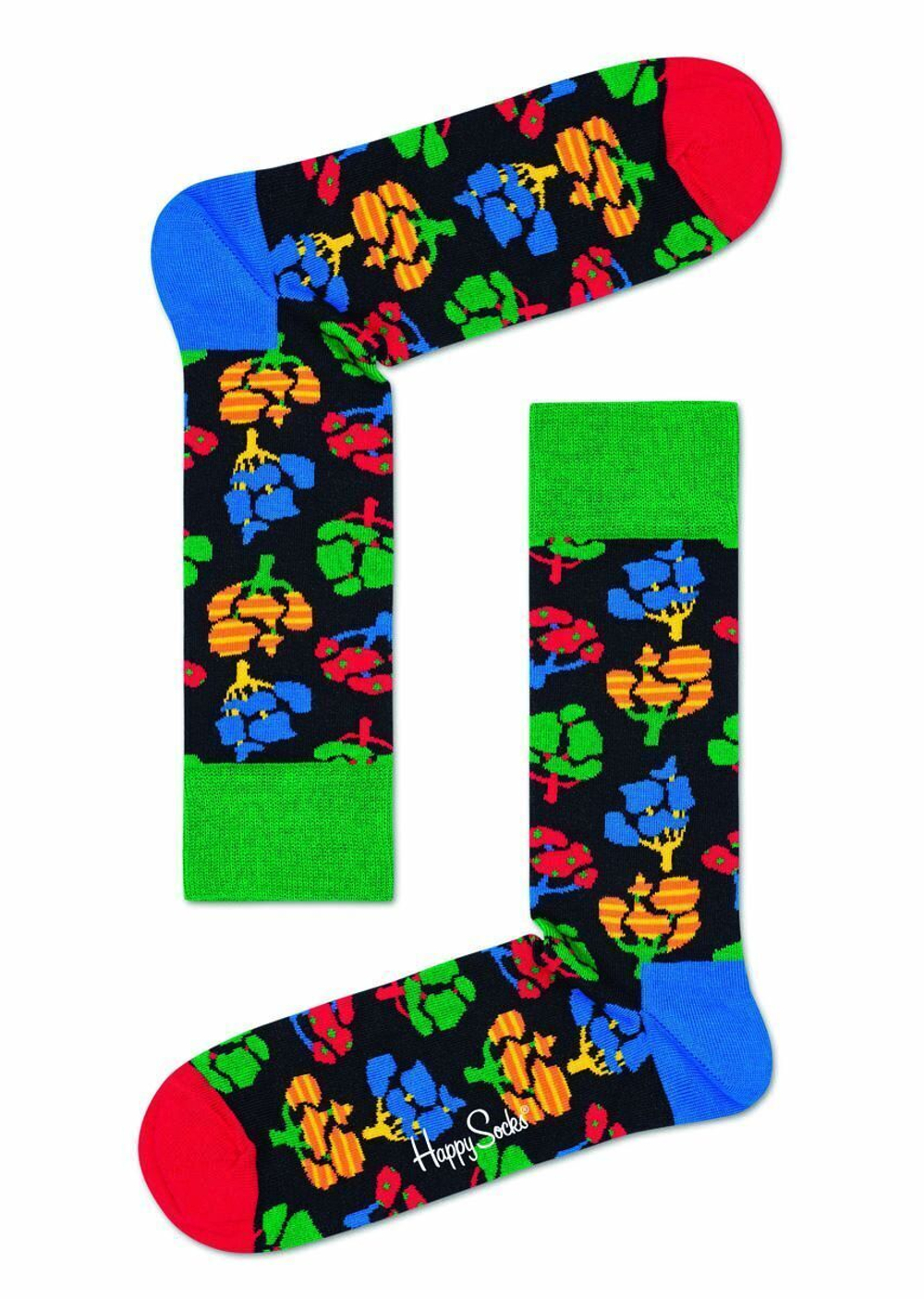 Носки унисекс Tree Sock с принтом в виде деревьев (Размер: 29) (Цвет: черный)