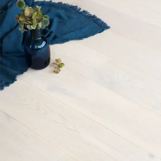 Инженерный паркет Coswick Дуб Кристально Белый (Crystal White) Шелковое масло ультраматовое