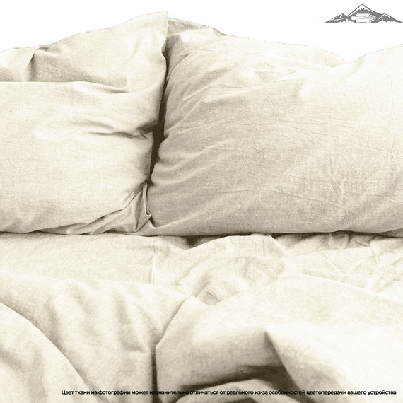 Вареный (стираный) хлопок, цв.Кремово-бежевый (12-0304)