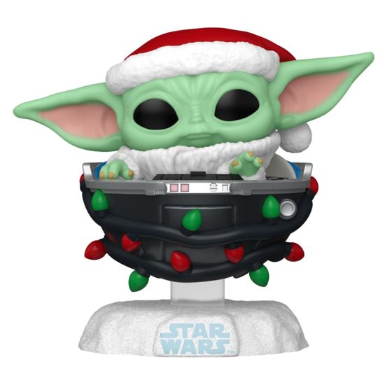 Фигурка Funko POP! Bobble Star Wars Holiday Grogu Pram (746) 80010 / Фигурка Фанко ПОП! по мотивам вселенной "Звёздные войны", Грогу