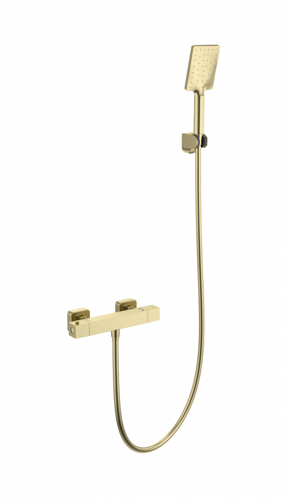 Смеситель для душа с термостатом WONZON & WOGHAND STAY 3, Брашированное золото (WW-B2062-A-BG)